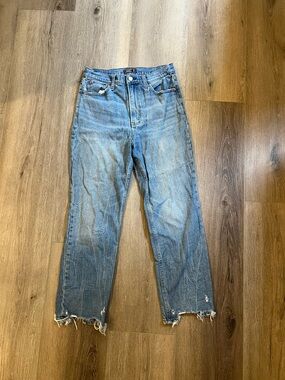 Abercrombie & Fitch Light Blue Cropped Ankle Jeans